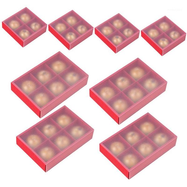 

8pcs moon cake paper boxes pastry yolk crisp packing box store box baking supplies1