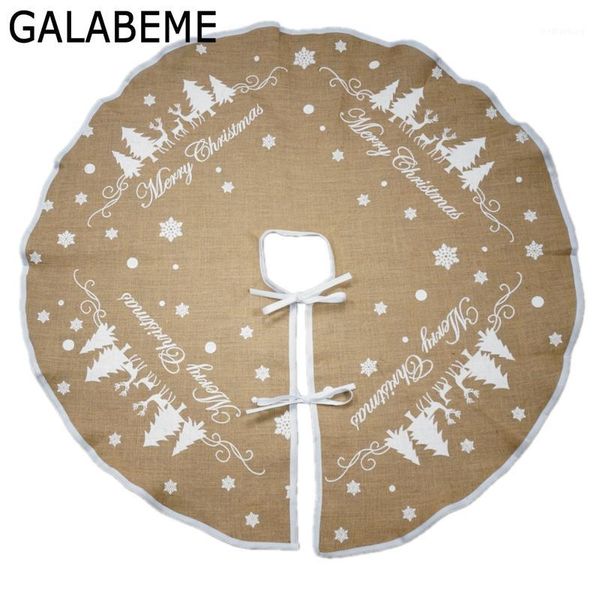 

christmas decorations 31inch 48inch burlap snowflake tree skirt gift decoration home xmas year decoration1