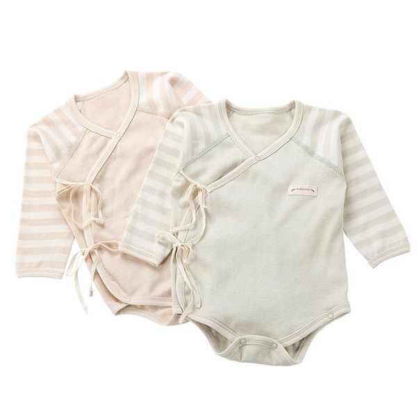 

baby clothes long sleeved newborn rompers clothing boys and girls jumpsuits spring summer autumn striped lace kids triangle, Blue