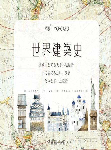 

2016 mm world architecture boxed sticker kawaii stickers planner scrapbooking stationery japanese diary school supplies stickers h