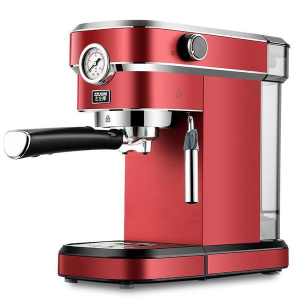 

espresso machine home steam milk foam semi-automatic coffee maker machine1
