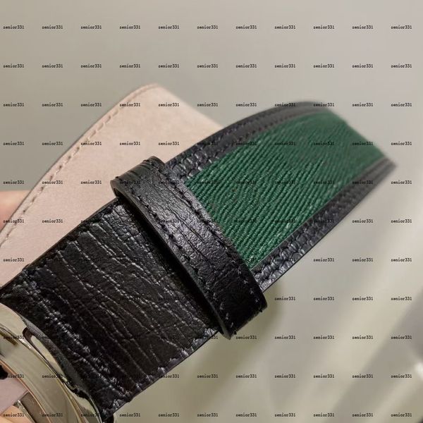 

men's and women's fashion two-letter canvas leather belt width 4.0 with full package 001, Black;brown