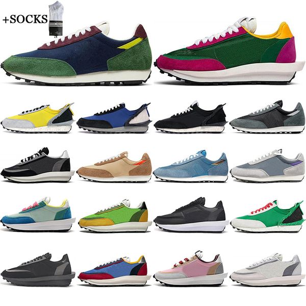 

новый ldv waffle daybreak повседневная обувь трехместный черные мужские тренеры для женщин варситание синие сосна зеленый гесто колландж ора