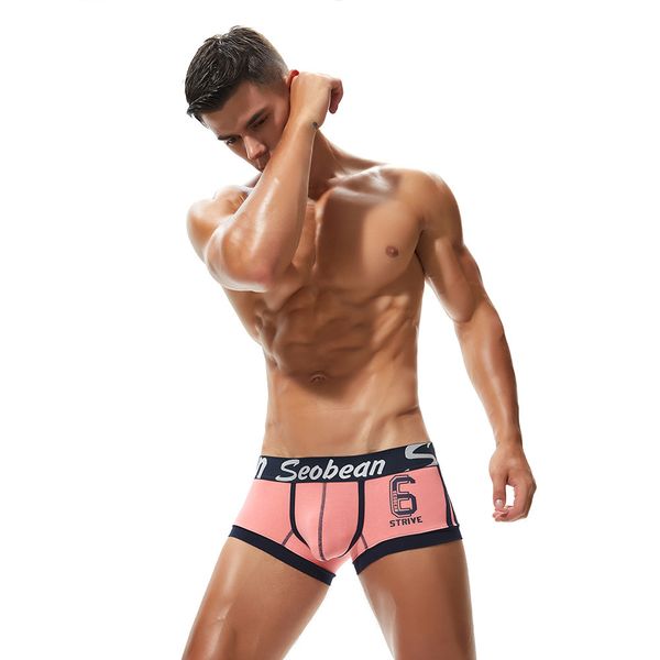 

mens boxer trunk underwears costume gay men clothes calzoncillo hombre cuecas boxer masculina sous vetement homme t200216, Black;white