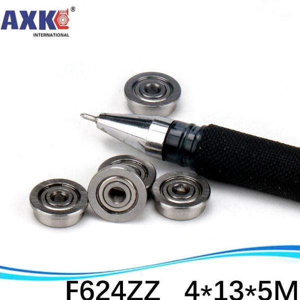 

10 pcs/lot sf624zz stainless steel flange bushing ball bearings sf624 -2z 4*13*5 mm ssf624zz for 3d printer