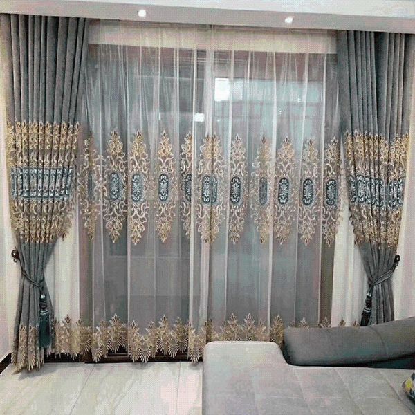 

curtain & drapes european schneider geometric shading curtains for living dining room bedroom.