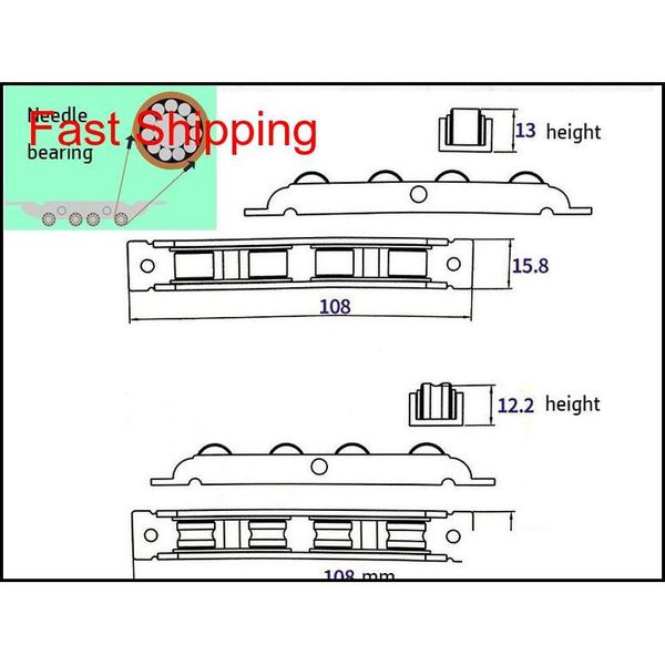 

old style window roller plastic steel window wheel glass sliding door caster furniture part household hardwre pull qylbxi bde_luck