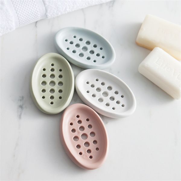

portable silicone soap dishes holder bathroom shower soap storage plate dishes boxes container home kitchen bathroom supplies db 43 g2
