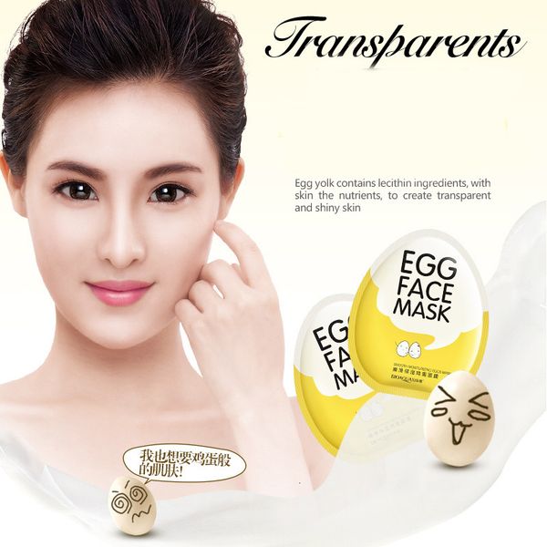 

nutritions egg facial masks tender moisturizing bioaqua 10pcs face oil control brighten wrapped mask skin care box