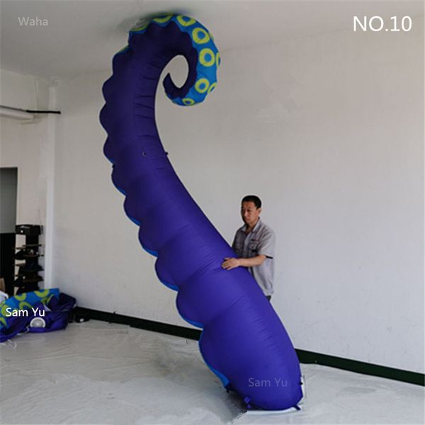 

3m length customized inflatable art ocs tentacle inflatables tube for nightclub ceiling decoration