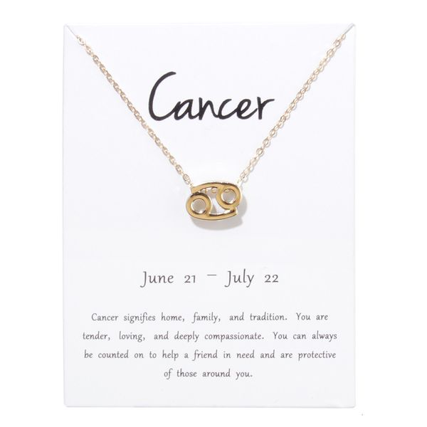 

with constellation necklaces new white gift card 12 zodiac sign pendant gold chains for men women fashion jewelry bulk