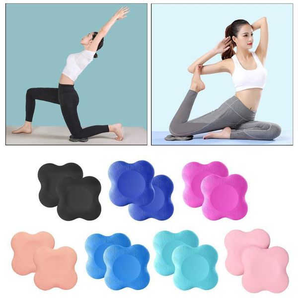 

yoga mats 2pieces mat knee pad for workout plank pilates travel gym floor 20x20cm1