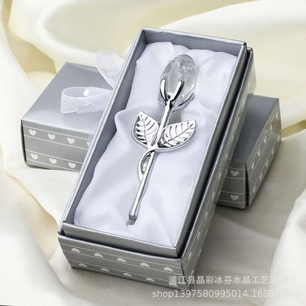 

fashion crystal rose favors with colorful box party favors baby shower souvenir ornaments for guest romantic wedding gifts 61 p2