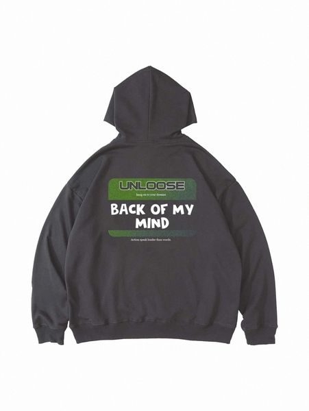 

men slogan graphic hoodie a0ep#, Black