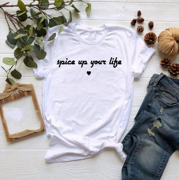 

spice up your life women tshirt cotton casual funny t shirt for yong girl tee hipster drop ship s 432, White