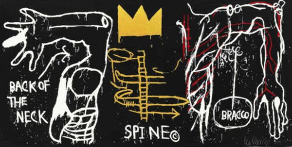 

jean michel basquiat "untitled"home decor handpainted &hd print oil painting on canvas wall art canvas pictures 7721