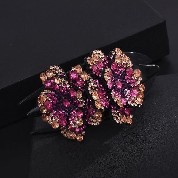 

практических девочка коготь волос волосы кристалл rhinestone straight корея ювелирные изделия цветок способ multicolor шпилька популярный, Golden;white