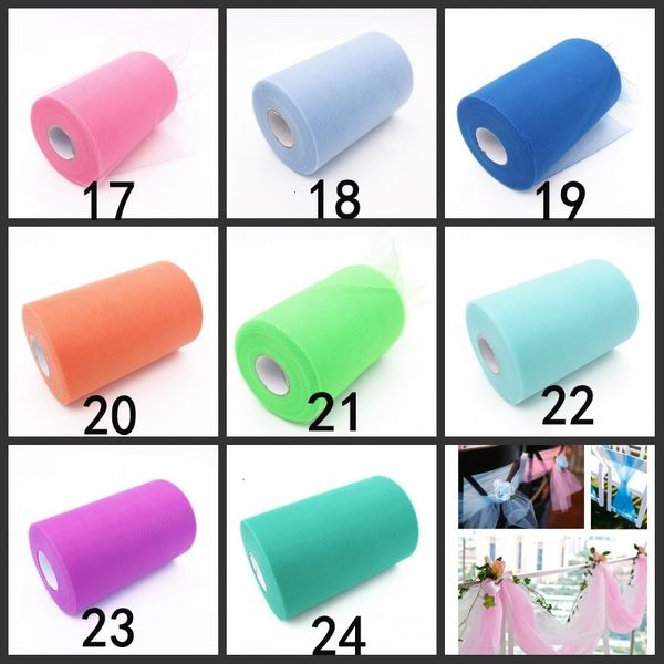 

30color organza roll tulle sheer fabric for diy wedding party chair sash bow table runner swags foral cake cup decor 6 nyaxi