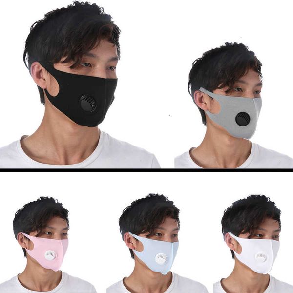 

with silk 5colors breathing valve face ice washable mask reusable anti-dust pm2.5 protective masks recycle designer rra3086