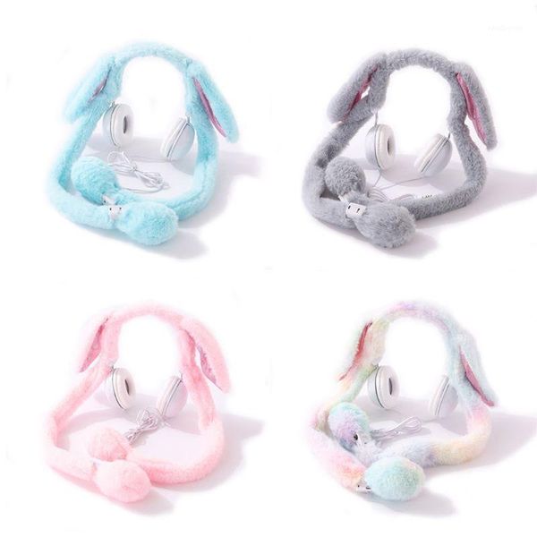 

glowing plush moving ears hat headsets dancing ears pinching airbag to move cartoon animal toys easter christmas1