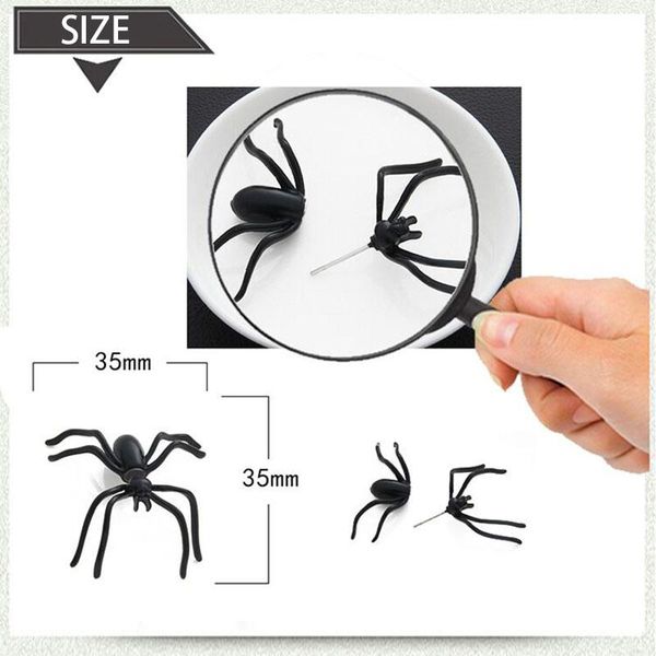 

2020 new fashion black spider earrings fashionable and charming crystal animal earrings jewelry accessories hip hop fashion trend hot