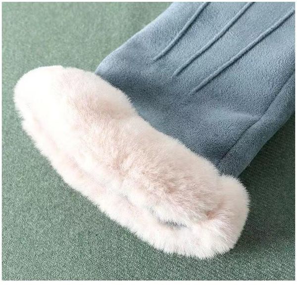

winter gloves thickening keep warm student touch screen glove guantes invierno mujer handschoenen luvas modis 2019 drop sqcokl, Black
