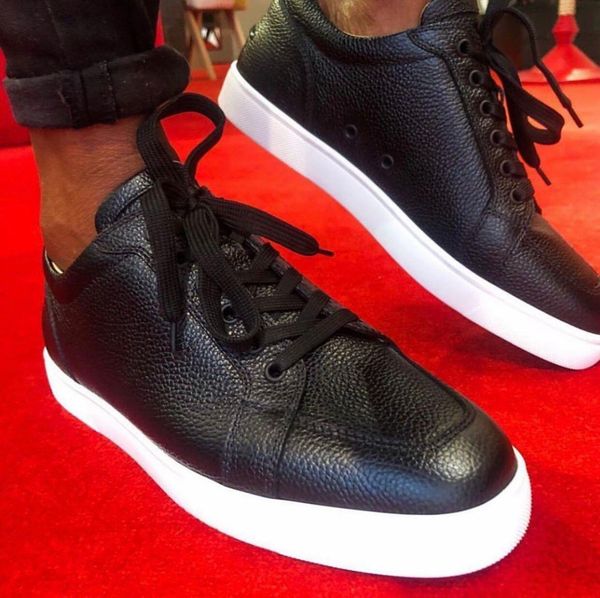

black velvets suede leather red bottom low sneakers rantulow orlato flat mens black white low cut sneaker couple sports trainers withbox