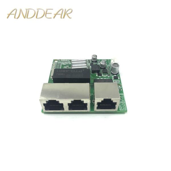 

network switches 3-port gigabit switch module is widely used in led line 5 port 10/100/1000 m contact mini pcba motherboard