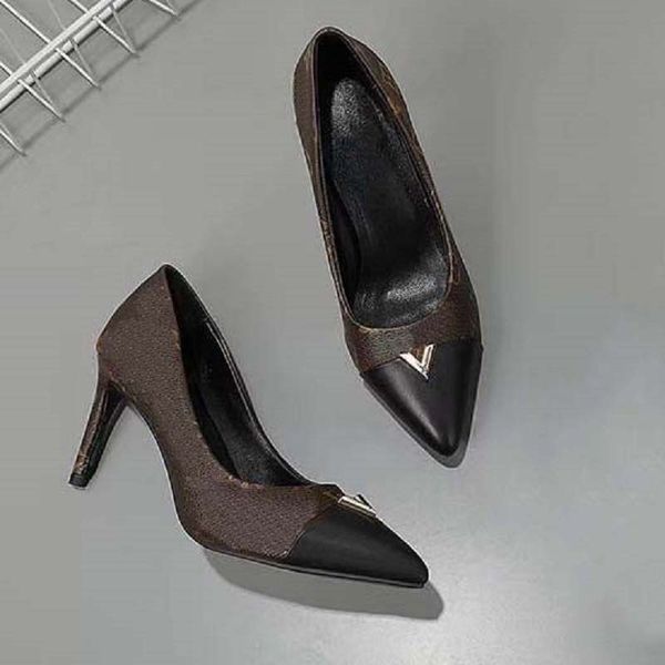 

fashion newlassic high heeled sandals wedge heel cowboy women's shoes metal buckle outdoors for parties occupation sandals 06 1905, Black