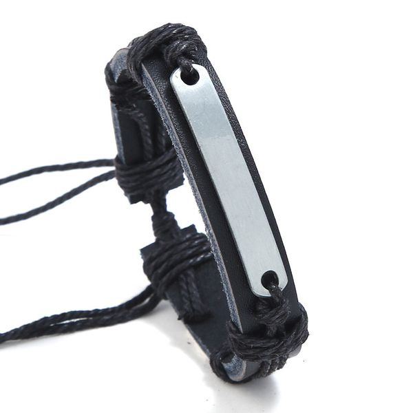 

leather supply jewelry cool bracelet new bangle genuine cuff pewter metal blank plate charm bracelets 482