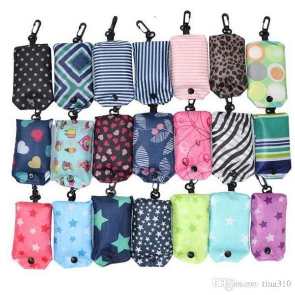 

reusable home nylon foldable eco-friendly folding bag shopping new ladies storage bags ib002tizn