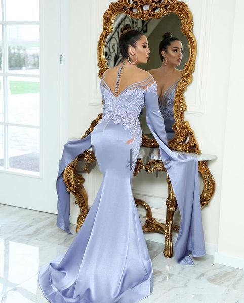 

dubai caftan lavender mermaid evening dresses long arabic applique elegant formal prom gowns backless saudi arabia vestido longo, Black;red