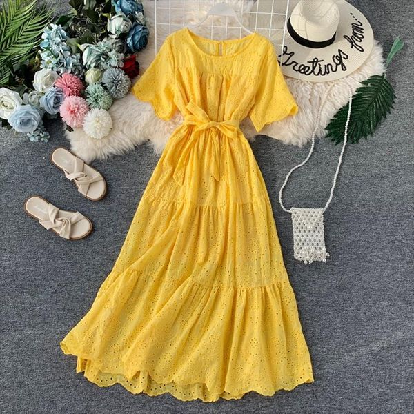 

summer dresses woman party night fashion hollow patchwork slim a line robe vestidos 2021 new female solid casual elegant dress, Black;gray