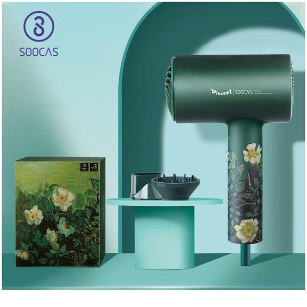 

soocas h5 anion hair dryer 1800w professional blow dryer aluminum alloy powerful electric dryer orginal europe eu plug wmthmz