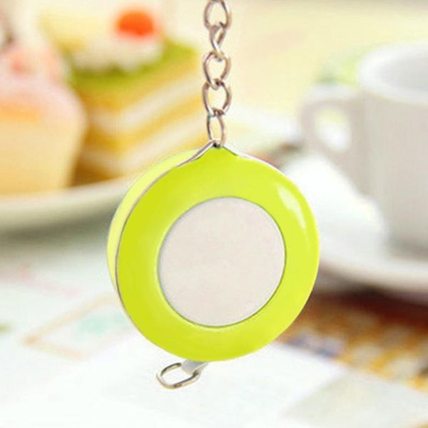

1pcs tape measure mini tape measure key ring portable 1.5m candy color keychain1