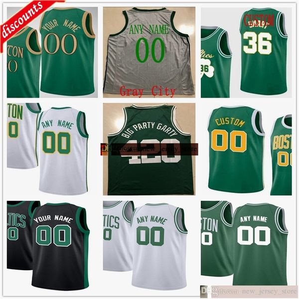 

custom printed 27 daniel theis 45 romeo langford 11 enes kanter 37 semi ojeleye 77 vincent poirier 44 robert williams carsen edwards jerseys, Black;red