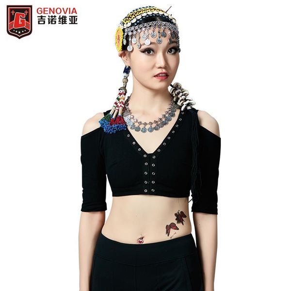 

gypsy tribal cotton top танец живота танцы ats танец живот v-образный вырез backless плюс размер женщина бюстгальтер tops 3 цвета, Black;red