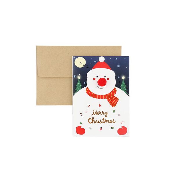 

christmas card lovely santa claus greeting cards happy new year postcard blessing card for merry xms