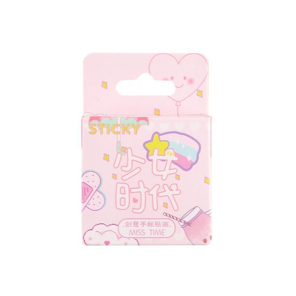 

2016 hood pink decorative stationery mini stickers set scrapbooking diy diary album stick lable kawaii stationery h