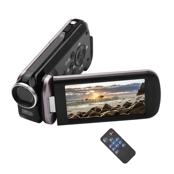 

2.7k ultra hd mini digital video camera dv camcorder 48mp 3 inch rotatable lcd touchscreen 18x zoom built-in led fill-in light