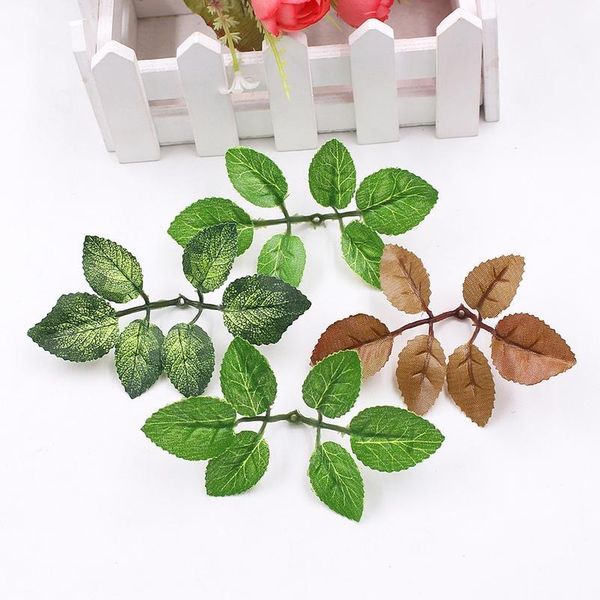 

10pcs/lot artificial flower tree leaf wedding home decoration roof wall background diy scrapbook wreath fake flower acc jllhkp