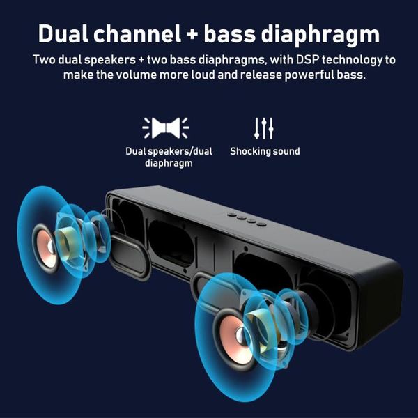 

wireless bluetooth speaker subwoofer home theater loudspeaker voice call portable universal tablet fm aux bluetooth speaker