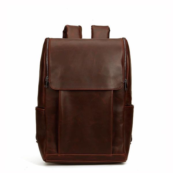 

backpack 2021 fashion men backpacks pu leather male korean student boy business school bag