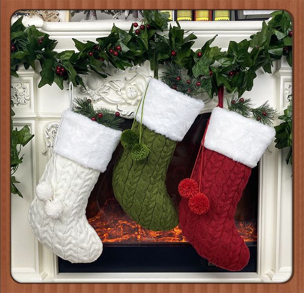 

decorations stockings decor trees ornament party santa christmas stocking candy socks bags xmas gifts bag 29