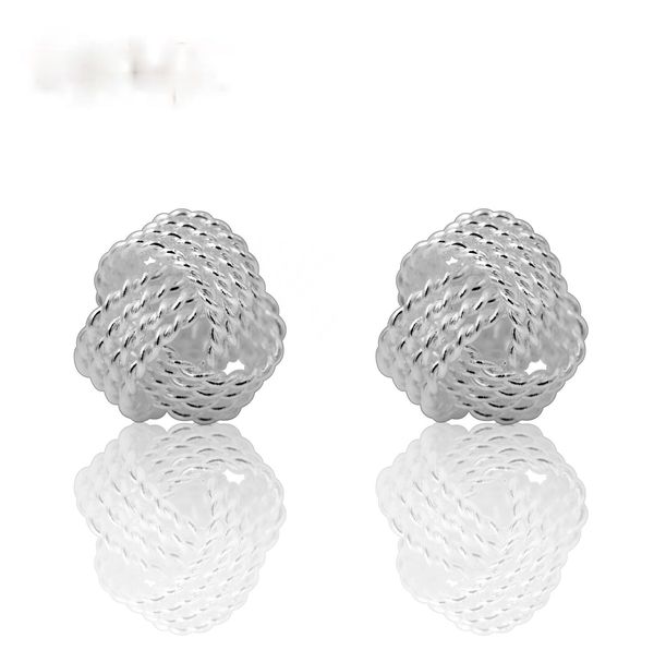 

popular jewelry silver plated global earrings wholesale european and american foreign trade creative knitting earrings, Golden;silver