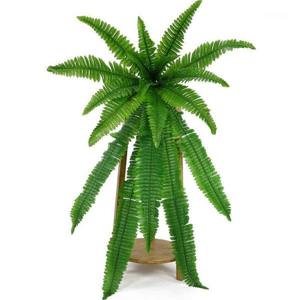 

wedding decoration simulation plant green leaves big persian grass fern leaves bundle fake plants home garden wall fittings1