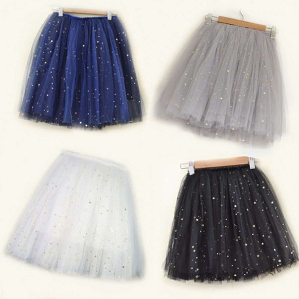 

four seasons star screen short 2020 shaggy skirt children's flash autumn winter girls' summer drs, Blue