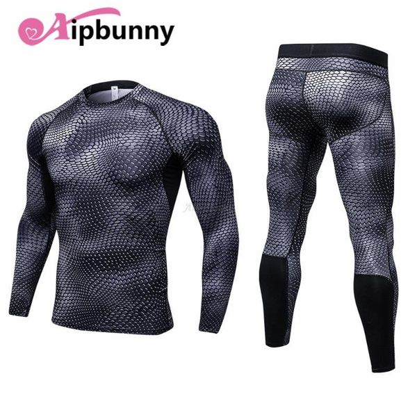

yoga outfits aipbunny 2021 compression fitness tight sport suit men workout tracksuits running set gym clothing quick dry men's sportsw, White;red