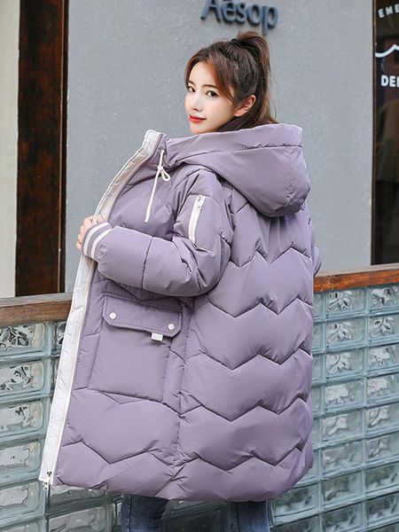 

2020 winter coat women mid-length elegant women clothing jackets for bubble coats jackets korean thicken warm coat, Black