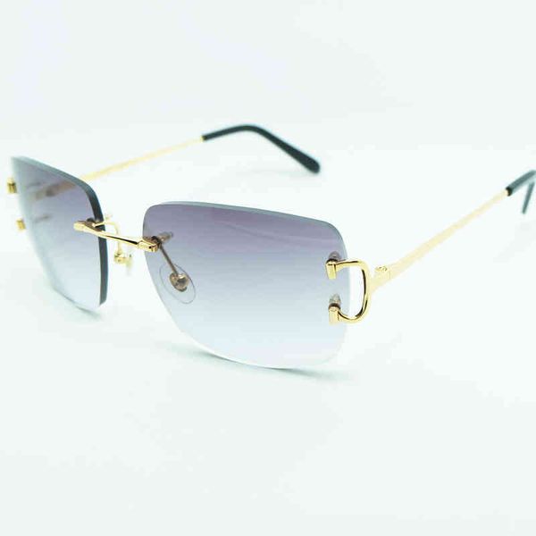 

2022 factory wholesale model big square men vintage luxury sun glass women sunglass wire shades eyewear summer decoration sunglasses, White;black